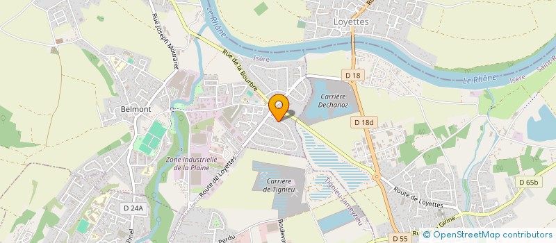 localisation de l'entreprise ART & STYLE PARQUET  TIGNIEU-JAMEYZIEU