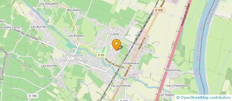 localisation de l'entreprise ART SUR OBJET à LA CHAPELLE-DE-GUINCHAY