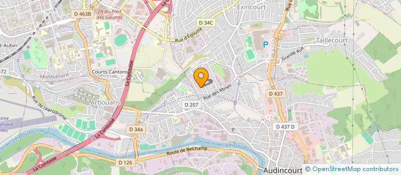 localisation de l'entreprise ART - SYSTEME à TAILLECOURT