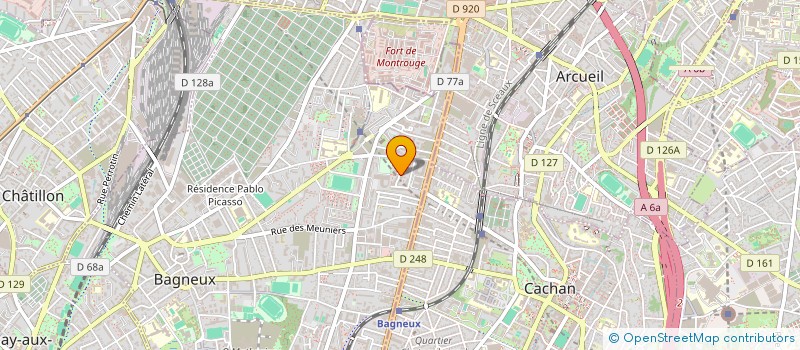 localisation de l'entreprise ART TAXI  BAGNEUX