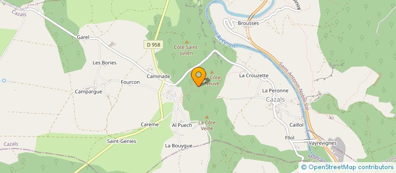 localisation de l'entreprise ART TERRE ET PIERRE  CAZALS