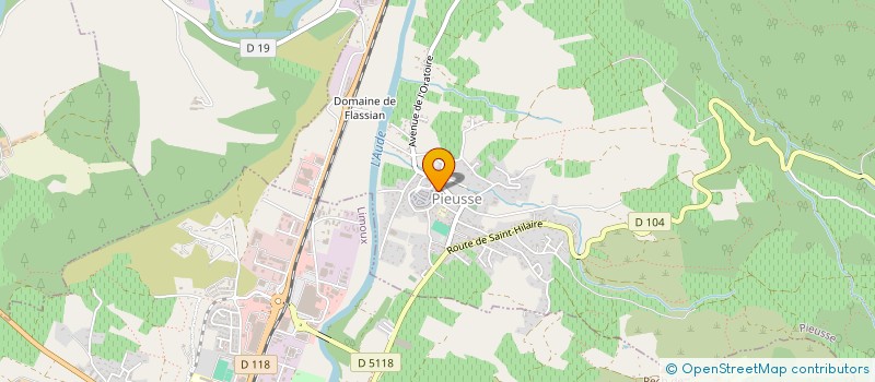 localisation de l'entreprise ART-THE-MISS11 - ASSOCIATION POUR LA PROMOTION ET LE SOUTIEN A L'ART ET A LA CULTURE  BOURIEGE