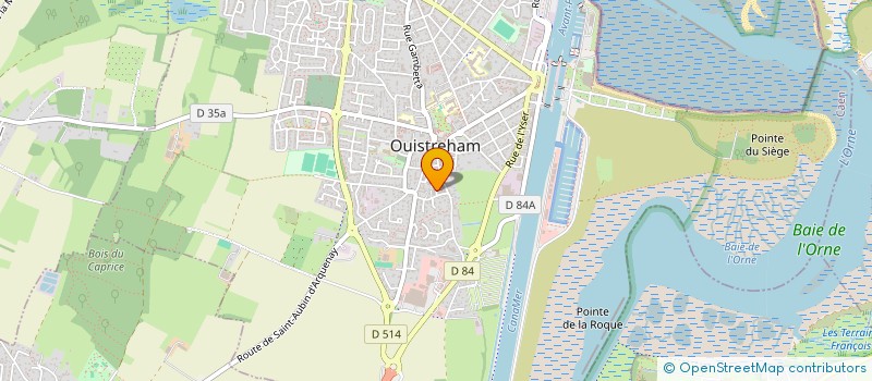 localisation de l'entreprise ART-THERAPIE   LE BIEN ETRE PAR LA COULEUR  OUISTREHAM