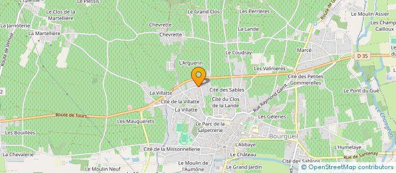 localisation de l'entreprise ART'TIF DOMICILES SERVICES  BOURGUEIL