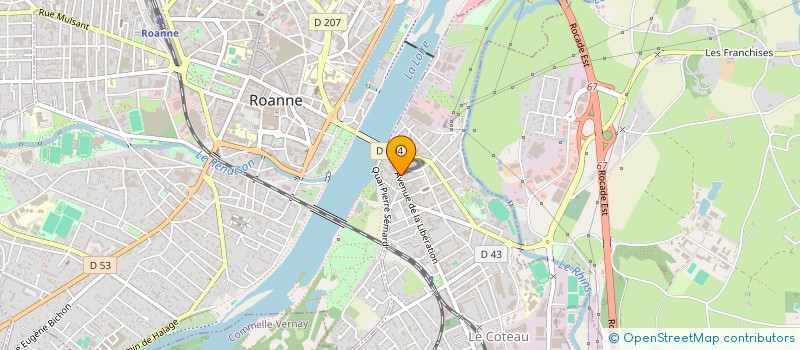 localisation de l'entreprise ART'TIFS ARTISTE COIFFEUR  LE COTEAU