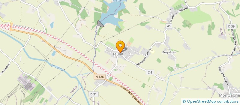 localisation de l'entreprise ART'TISANES  TEULAT