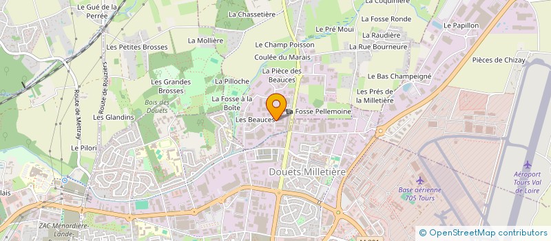 localisation de l'entreprise ART TISSU  NOTRE-DAME-D'OE