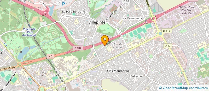 localisation de l'entreprise ART & TOITURE à BOURG-LA-REINE