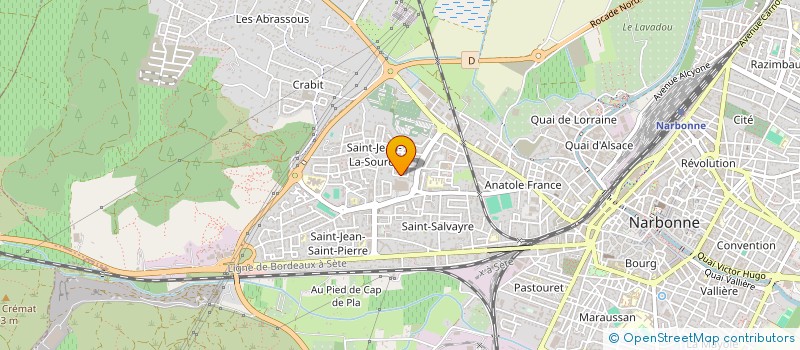 localisation de l'entreprise ART TOITURE CONCEPTION à NARBONNE