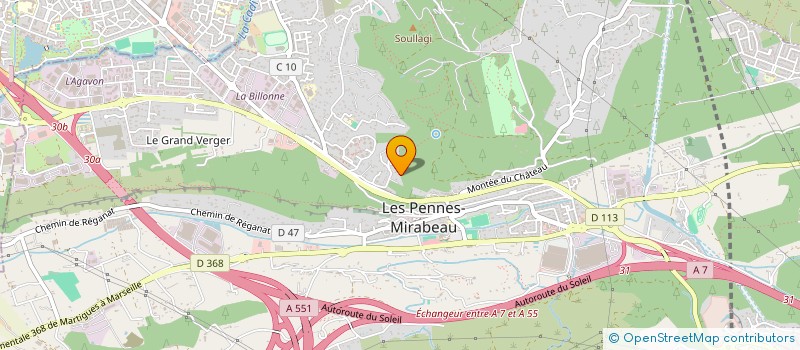 localisation de l'entreprise ART TP à LES PENNES-MIRABEAU