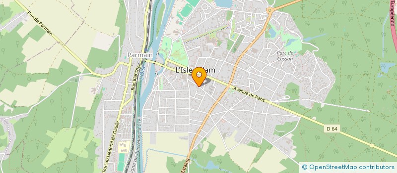 localisation de l'entreprise ART&TRADITION DE LA TOITURE à L'ISLE-ADAM