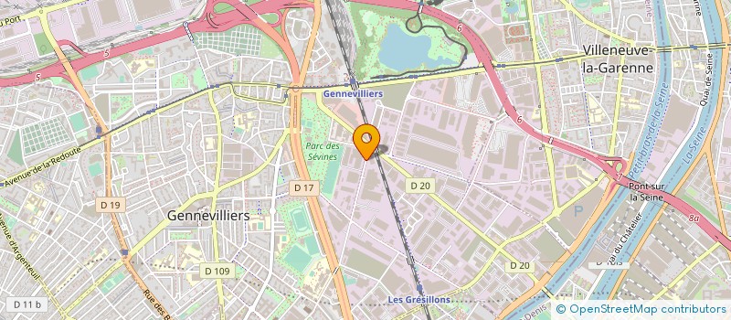 localisation de l'entreprise ART TRANSPORT EMBALLAGE SERVICE  GENNEVILLIERS