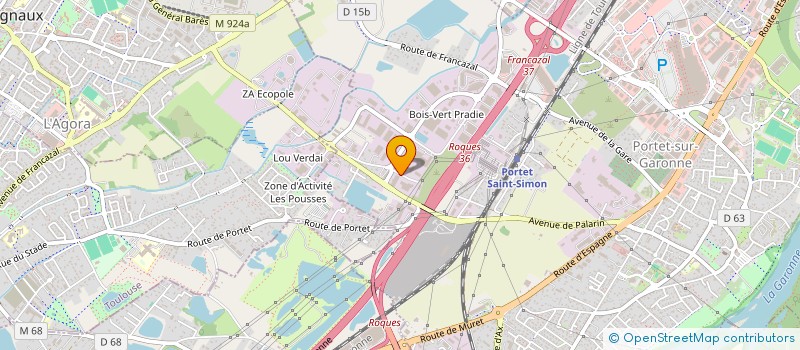 localisation de l'entreprise ART TRANSPORTS LOGISTIQUE à PORTET-SUR-GARONNE