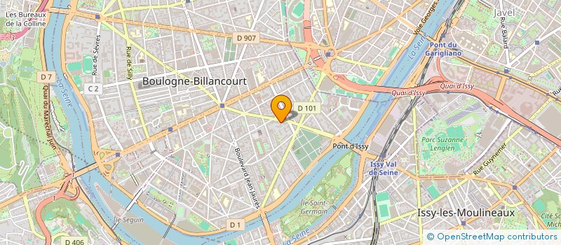 localisation de l'entreprise ART TRANSVERSAL à BOULOGNE-BILLANCOURT