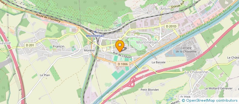 localisation de l'entreprise ART TRIBU  MONTMELIAN