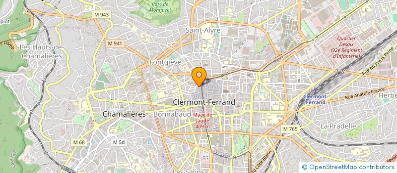 localisation de l'entreprise ART TROPIQUE  CLERMONT-FERRAND