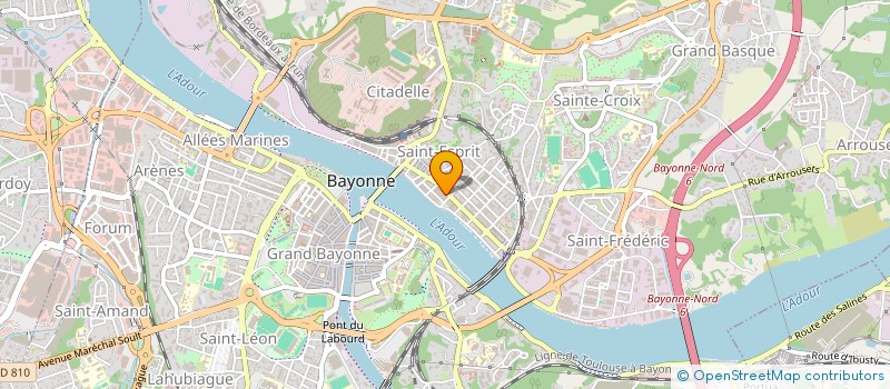 localisation de l'entreprise ART & VERDURE à BAYONNE