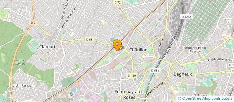 localisation de l'entreprise ART VERT à CHATILLON