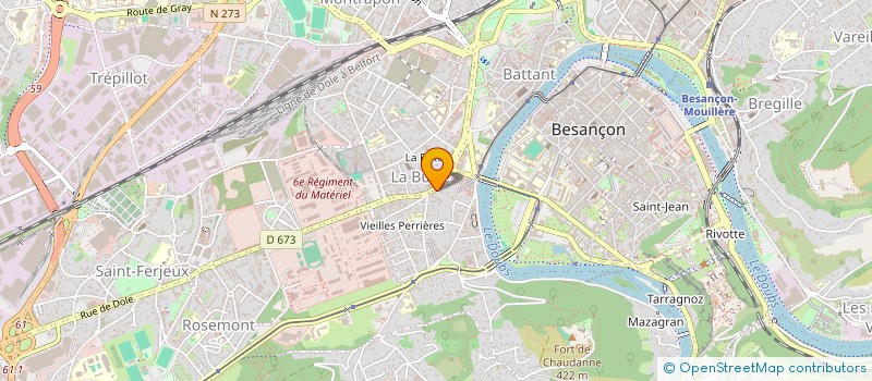 localisation de l'entreprise ART'VIE à BESANCON