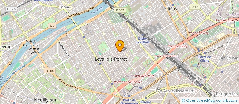 localisation de l'entreprise ART & VISION à LEVALLOIS-PERRET