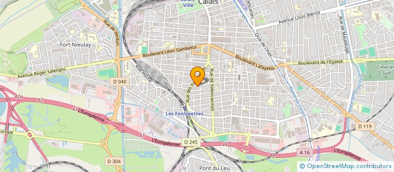 localisation de l'entreprise ART&VOCA  CALAIS