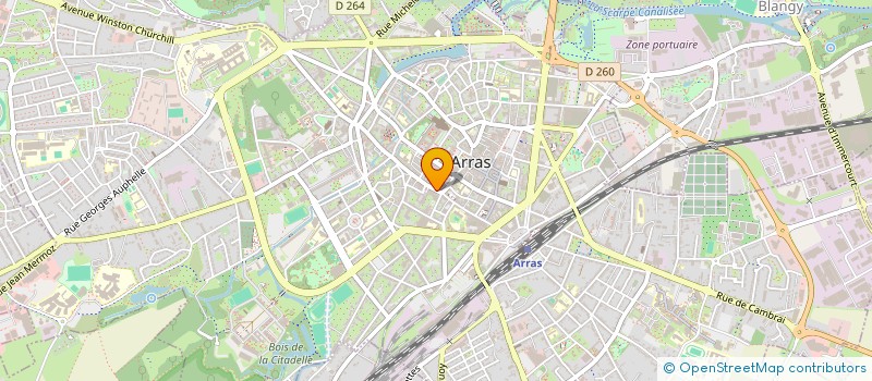 localisation de l'entreprise ART'VUE à ARRAS