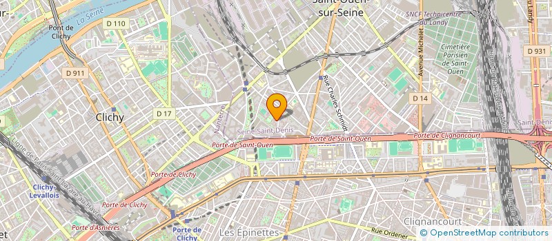 localisation de l'entreprise ART-Z à SAINT-OUEN-SUR-SEINE