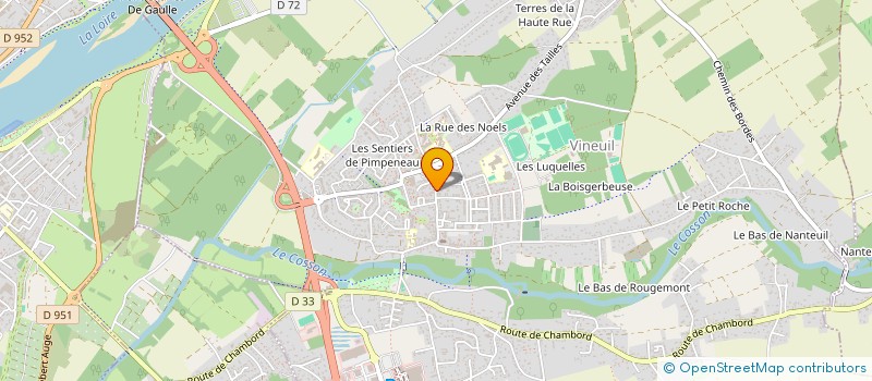 localisation de l'entreprise ART'ZYTH à VINEUIL
