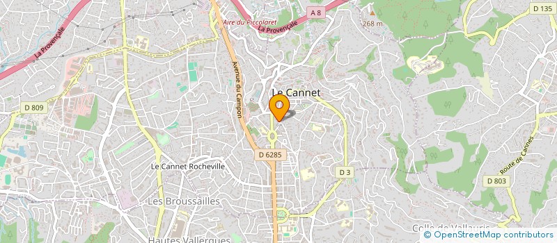 localisation de l'entreprise ART3TECH ET ASSOCIES  LE CANNET