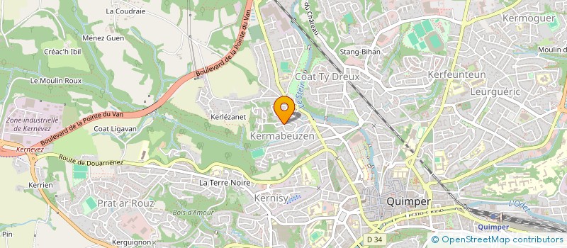 localisation de l'entreprise ART4CONTEXT à QUIMPER