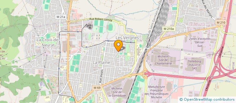 localisation de l'entreprise ARTA  CLERMONT-FERRAND