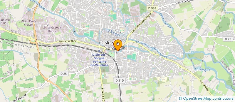 localisation de l'entreprise ARTABLEAUX à L'ISLE-SUR-LA-SORGUE