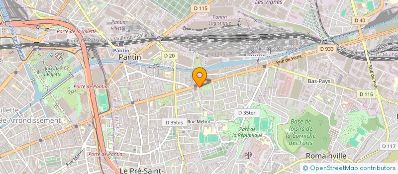 localisation de l'entreprise ARTAGON à PANTIN