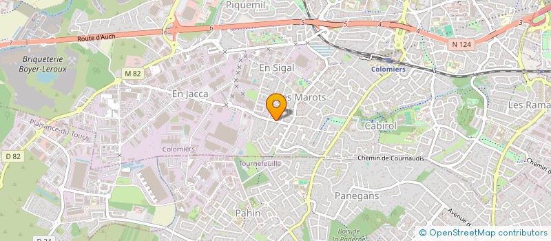 localisation de l'entreprise ARTAHE CREATION à COLOMIERS