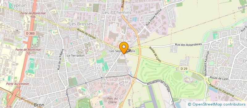 localisation de l'entreprise ARTALE à BRON