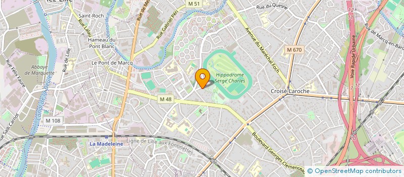 localisation de l'entreprise ARTAMALLE à MARCQ-EN-BARŒUL