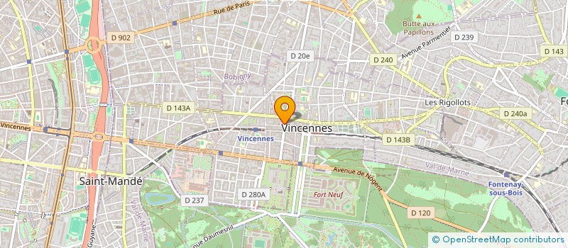 localisation de l'entreprise ARTAMIS à VINCENNES