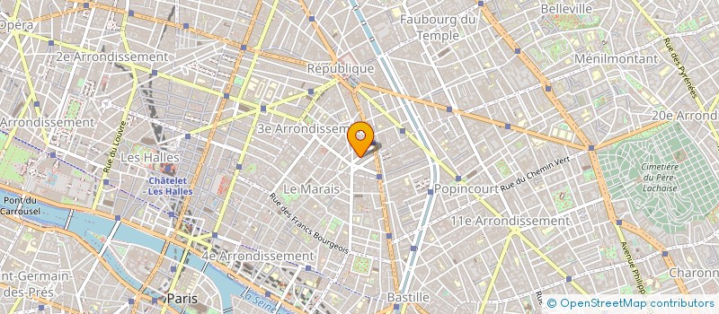 localisation de l'entreprise ARTANCE à PARIS