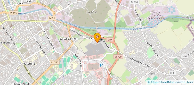 localisation de l'entreprise ARTANIME  LEERS