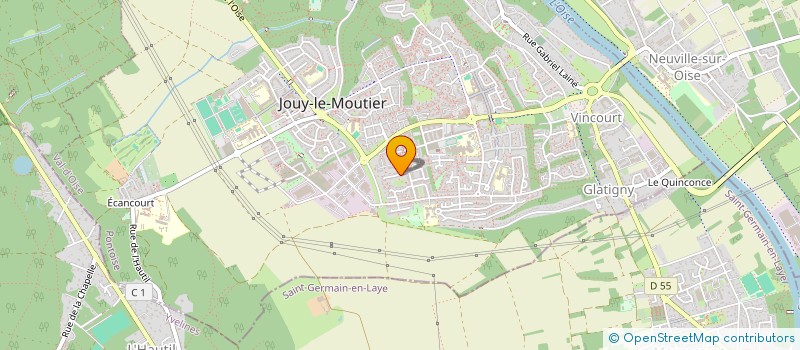 localisation de l'entreprise ARTASYA à JOUY-LE-MOUTIER