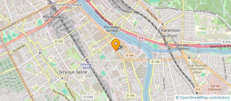 localisation de l'entreprise ARTATAM à IVRY-SUR-SEINE
