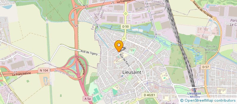 localisation de l'entreprise ARTATYPI  LIEUSAINT