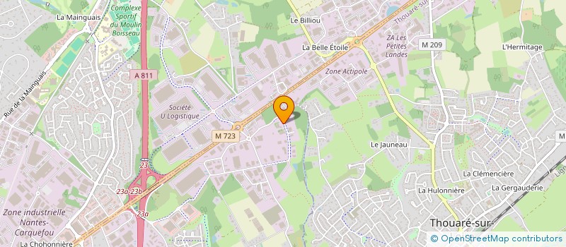 localisation de l'entreprise ARTAUD FRERES INVESTISSEMENTS  NANTES