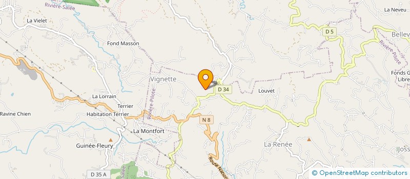 localisation de l'entreprise ARTB (ANTILLES RENOVATION TRAVAUX DU BATIMENT)  RIVIERE-PILOTE