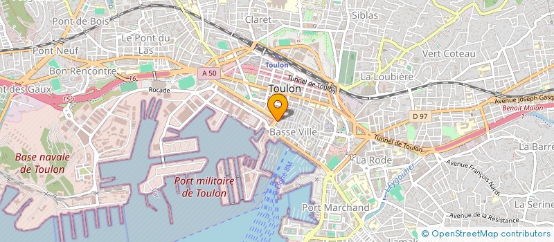 localisation de l'entreprise ARTBAT à TOULON