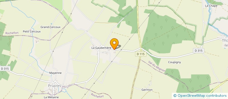 localisation de l'entreprise ARTBAT 79  MAUZE-SUR-LE-MIGNON