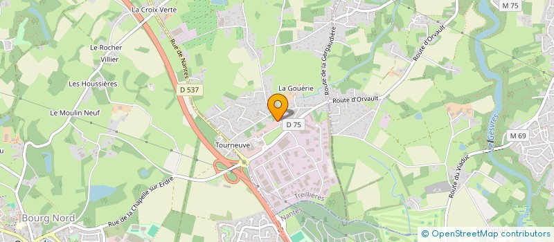 localisation de l'entreprise ARTBAT SYSTEM à TREILLIERES