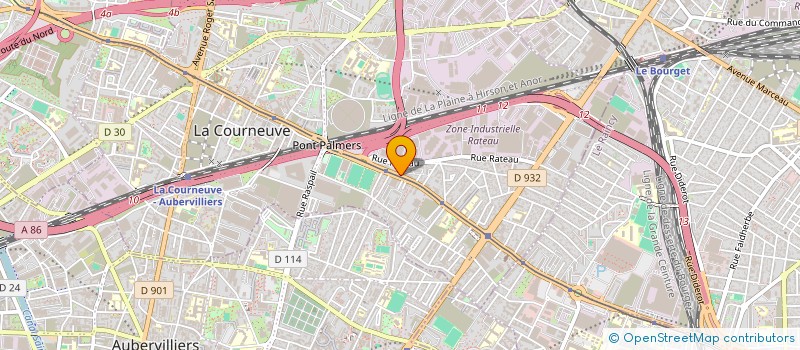 localisation de l'entreprise ARTBATER à LA COURNEUVE