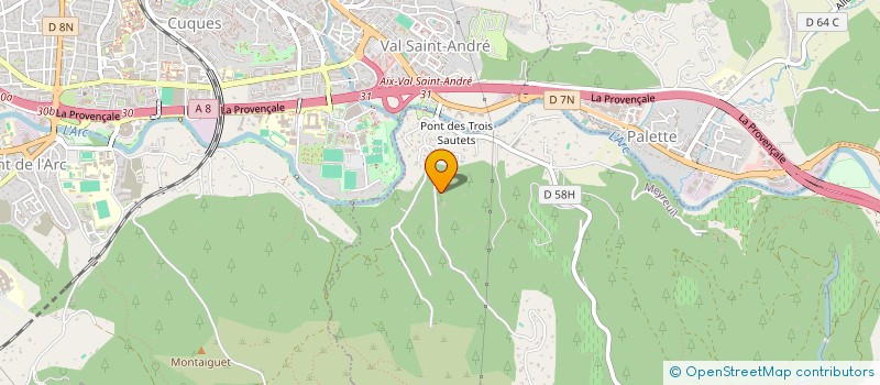 localisation de l'entreprise ARTBORESCENCE à MEYREUIL