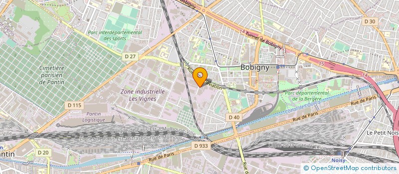 localisation de l'entreprise ARTBROD à BOBIGNY